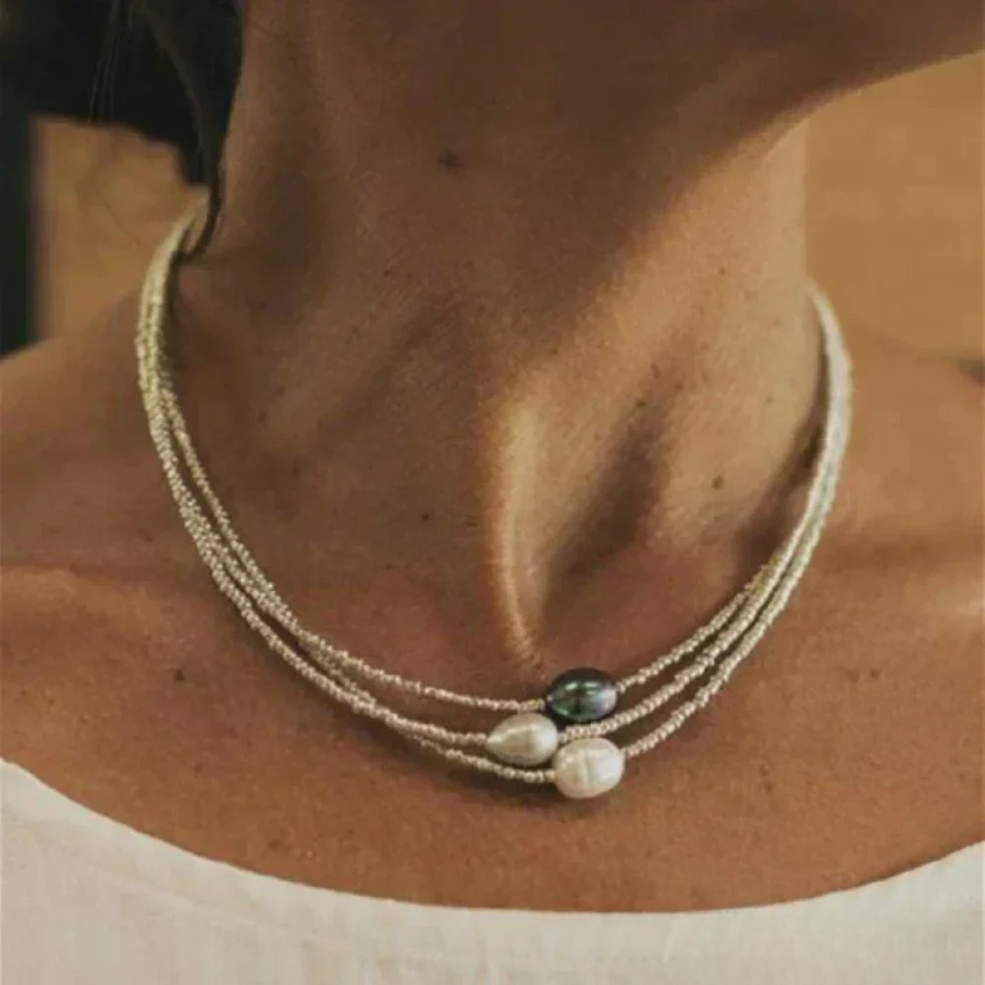 Vintage Halsband med Sötvattenspärlor
