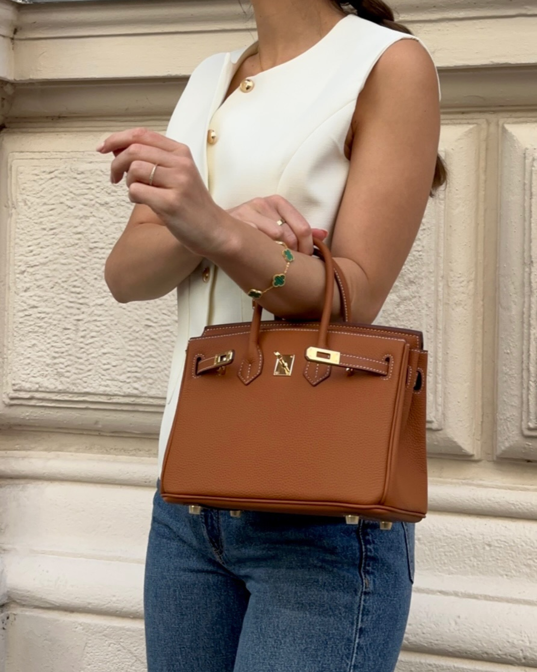Olivia™ | Premium Läderhandväska