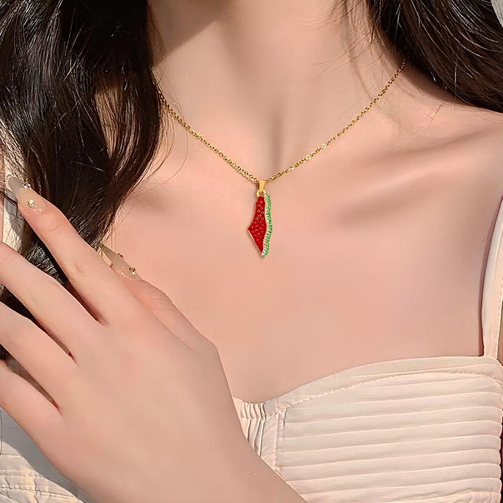 Palestine Watermelon Necklace