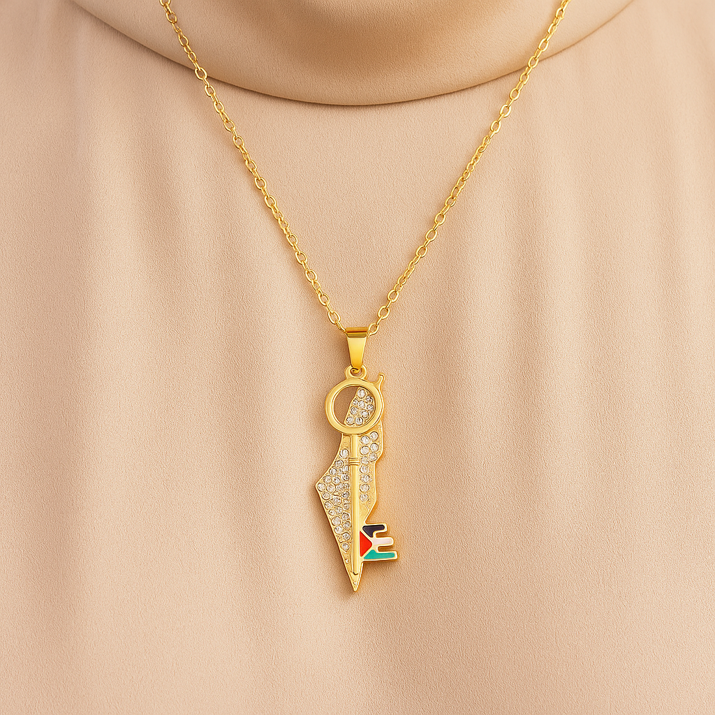 Palestine Key Necklace