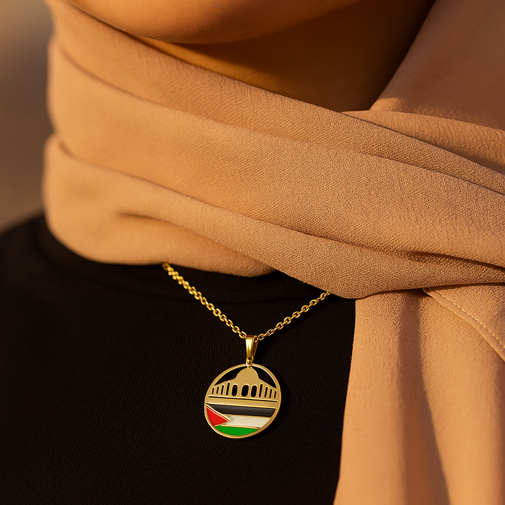 Palestine Mosque Necklace