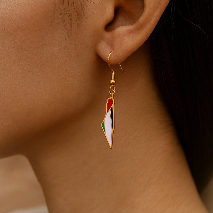 Palestine Map Earrings