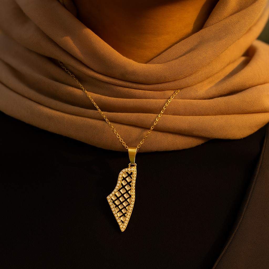 Palestine Keffiyeh Necklace