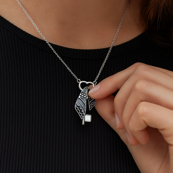 Keffiyeh Key Necklace