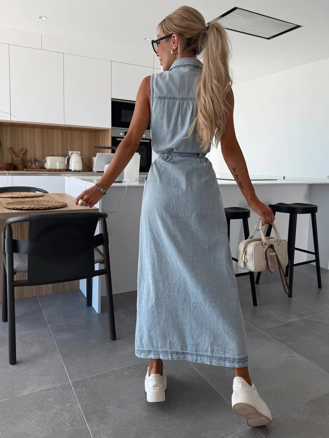 Lily | Maxiklänning i Denim