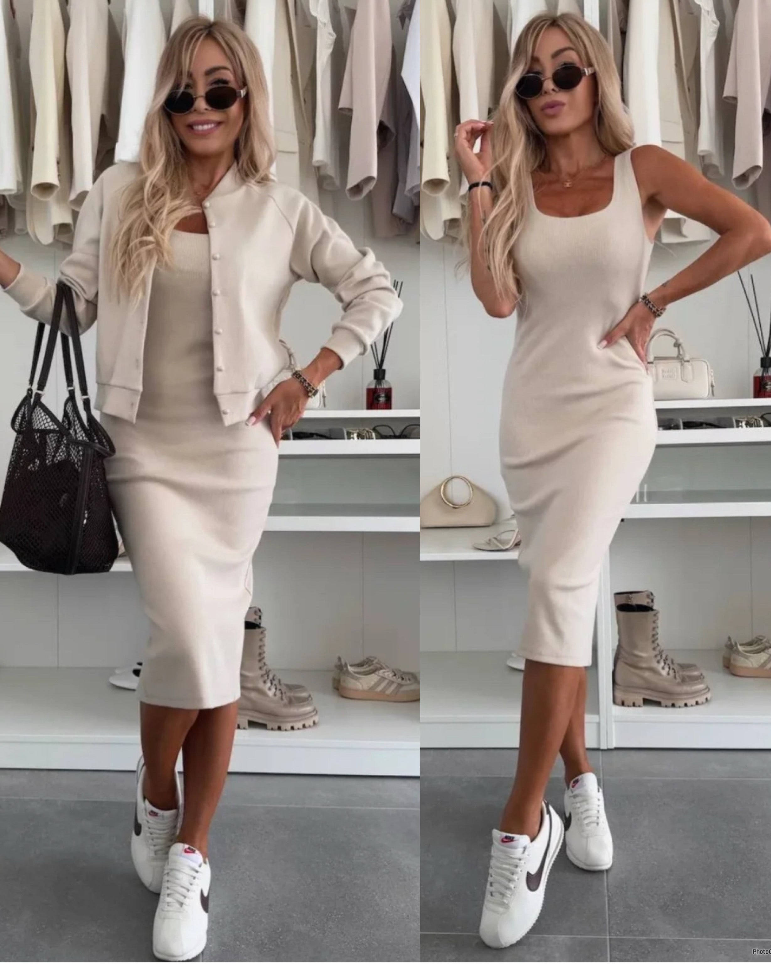 Valerie™ | Cozy Rib Midi & Bomber Set