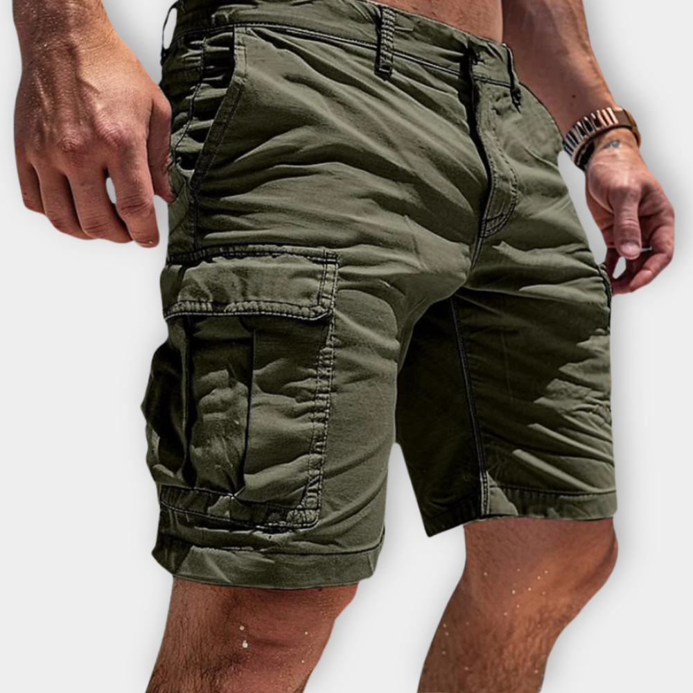 Nando – Bomullsshorts med cargofickor