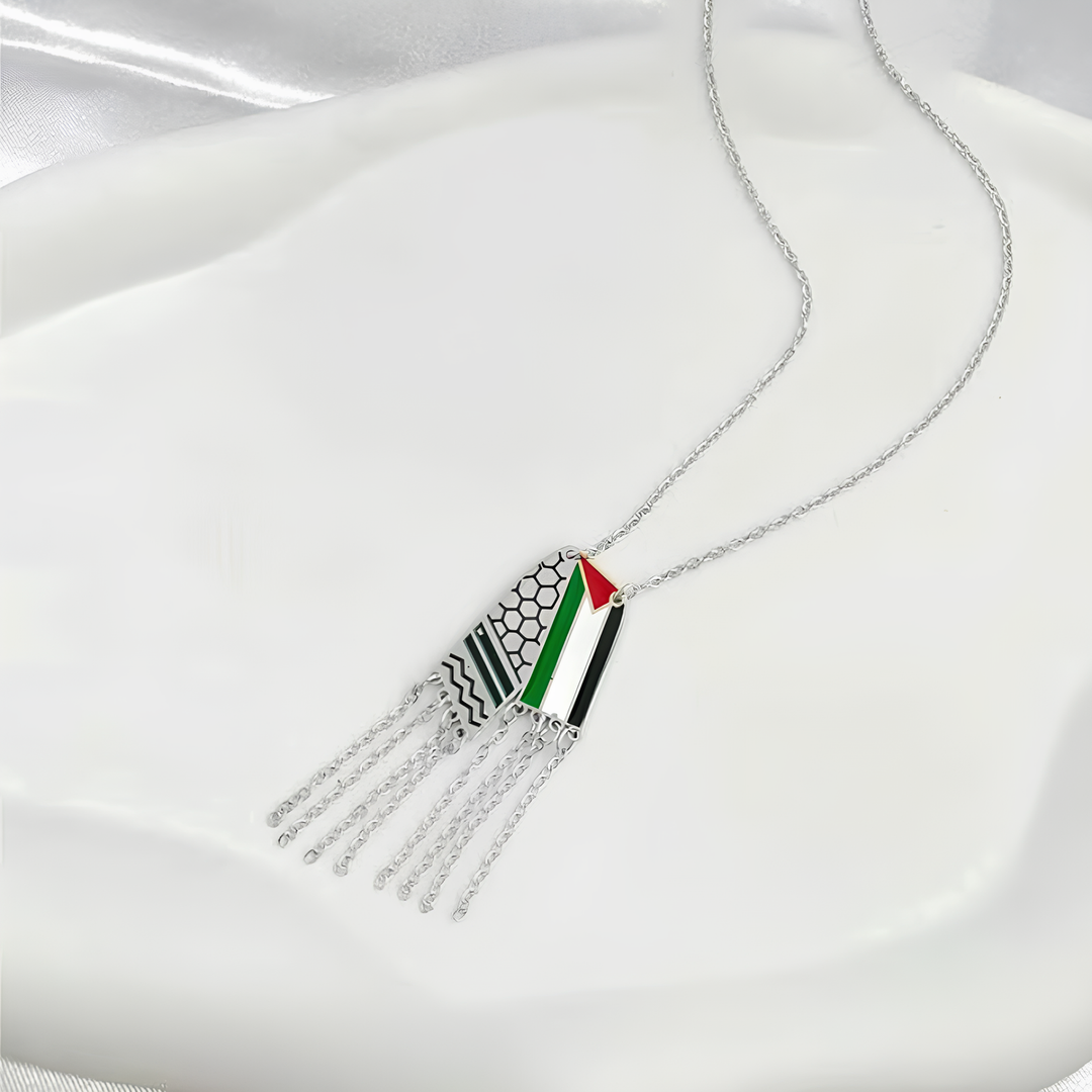 Silver Keffiyeh Necklace