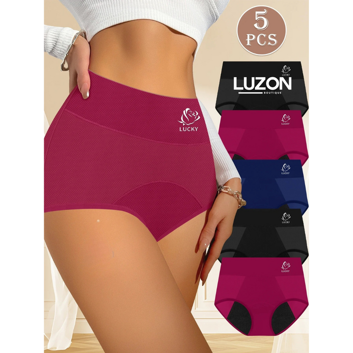 FLORA™ | Everyday High-Waist Panties – Pack of 5