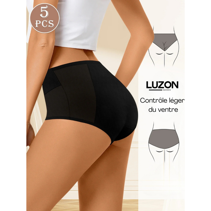 FLORA™ | Everyday High-Waist Panties – Pack of 5