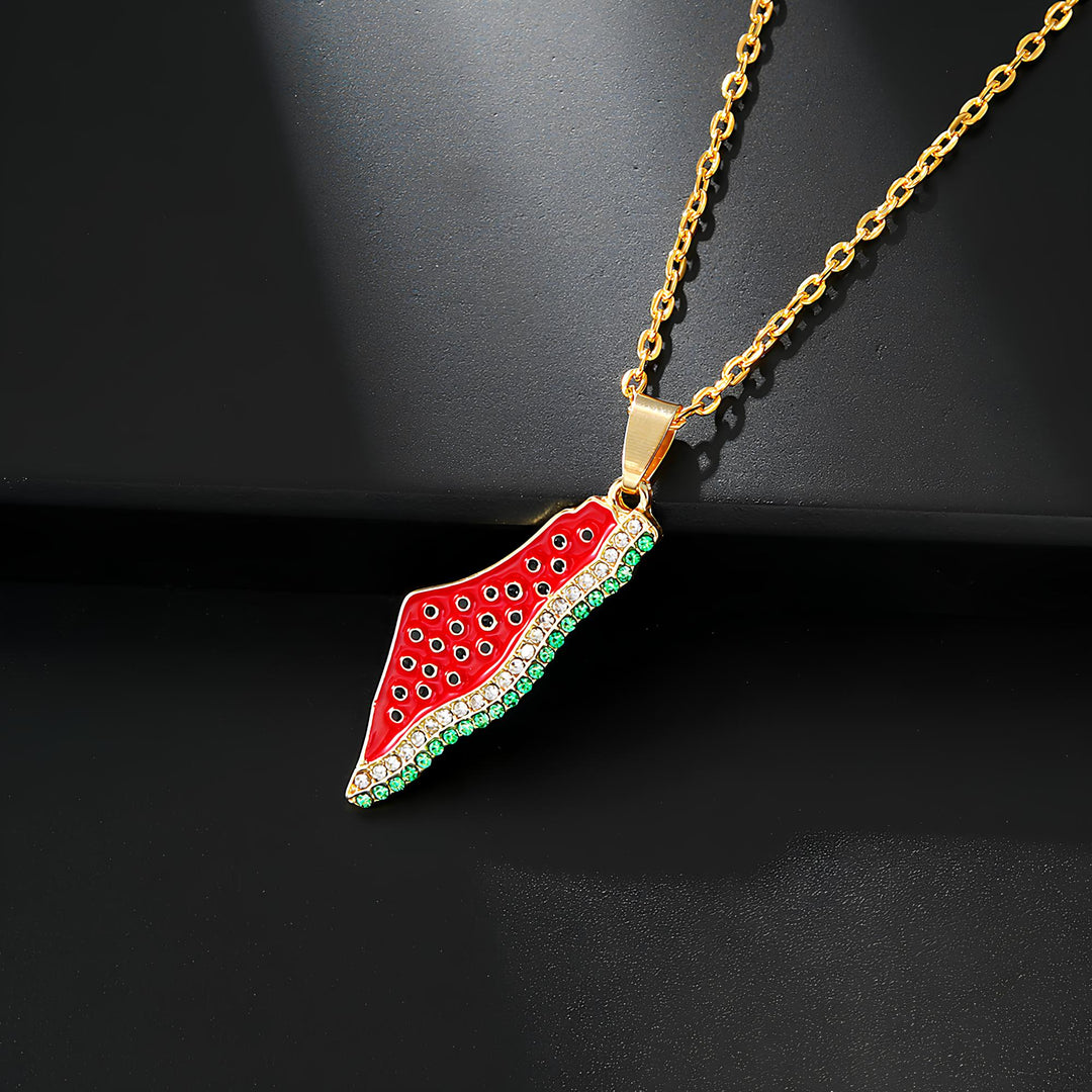 Palestine Watermelon Necklace