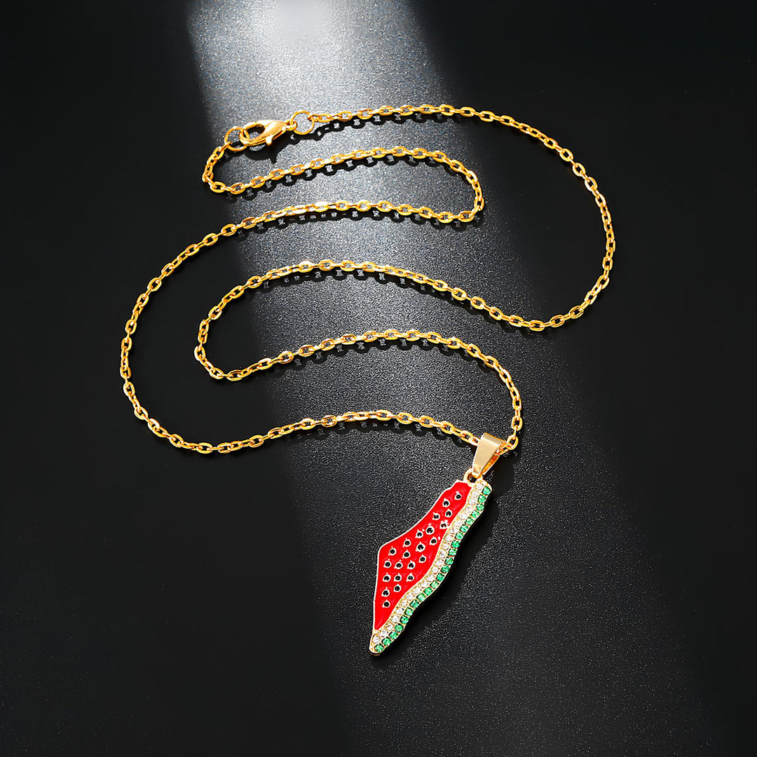 Palestine Watermelon Necklace