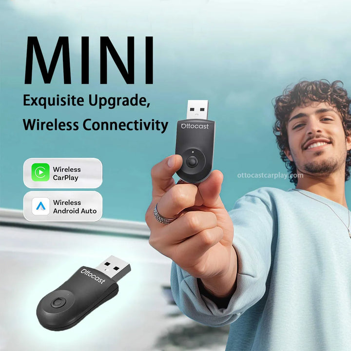 Ottocast Mini – Trådlös CarPlay & Android Auto Adapter 2025