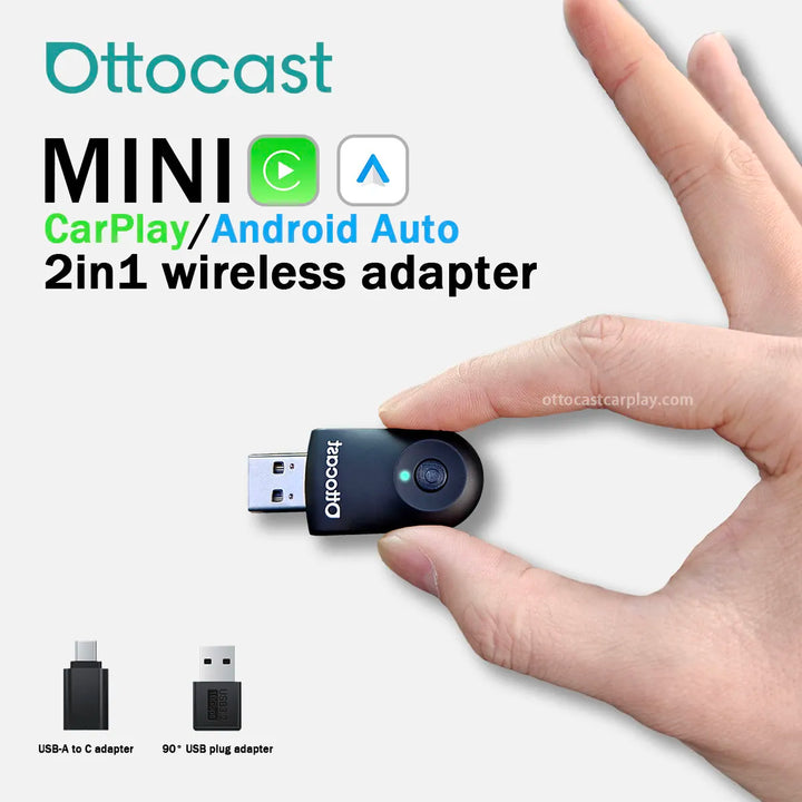Ottocast Mini – Trådlös CarPlay & Android Auto Adapter 2025
