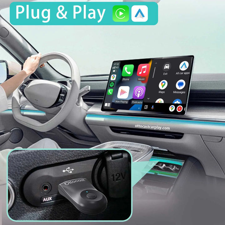 Ottocast Mini – Trådlös CarPlay & Android Auto Adapter 2025