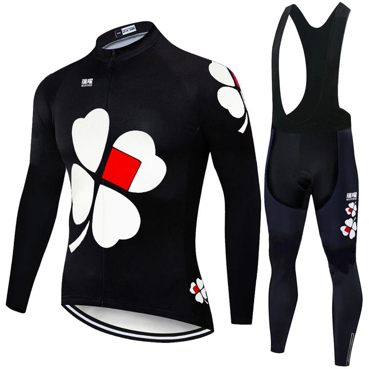 FDJ - Long-sleeved professional cycling kit