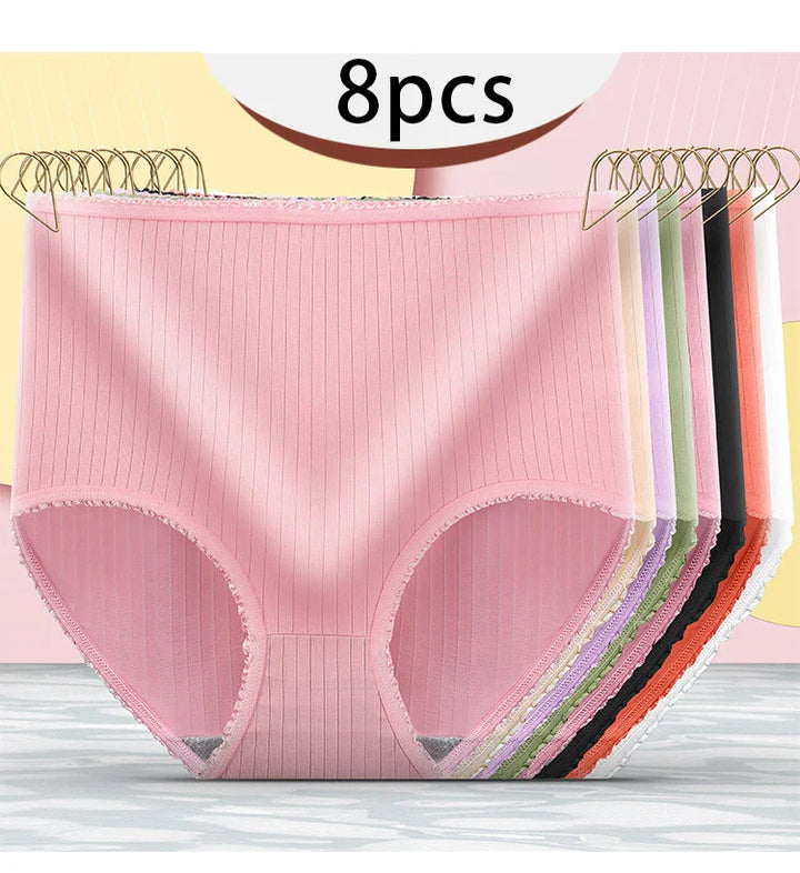 SOLÈNE™ | Set of 8 High-Waisted Panties