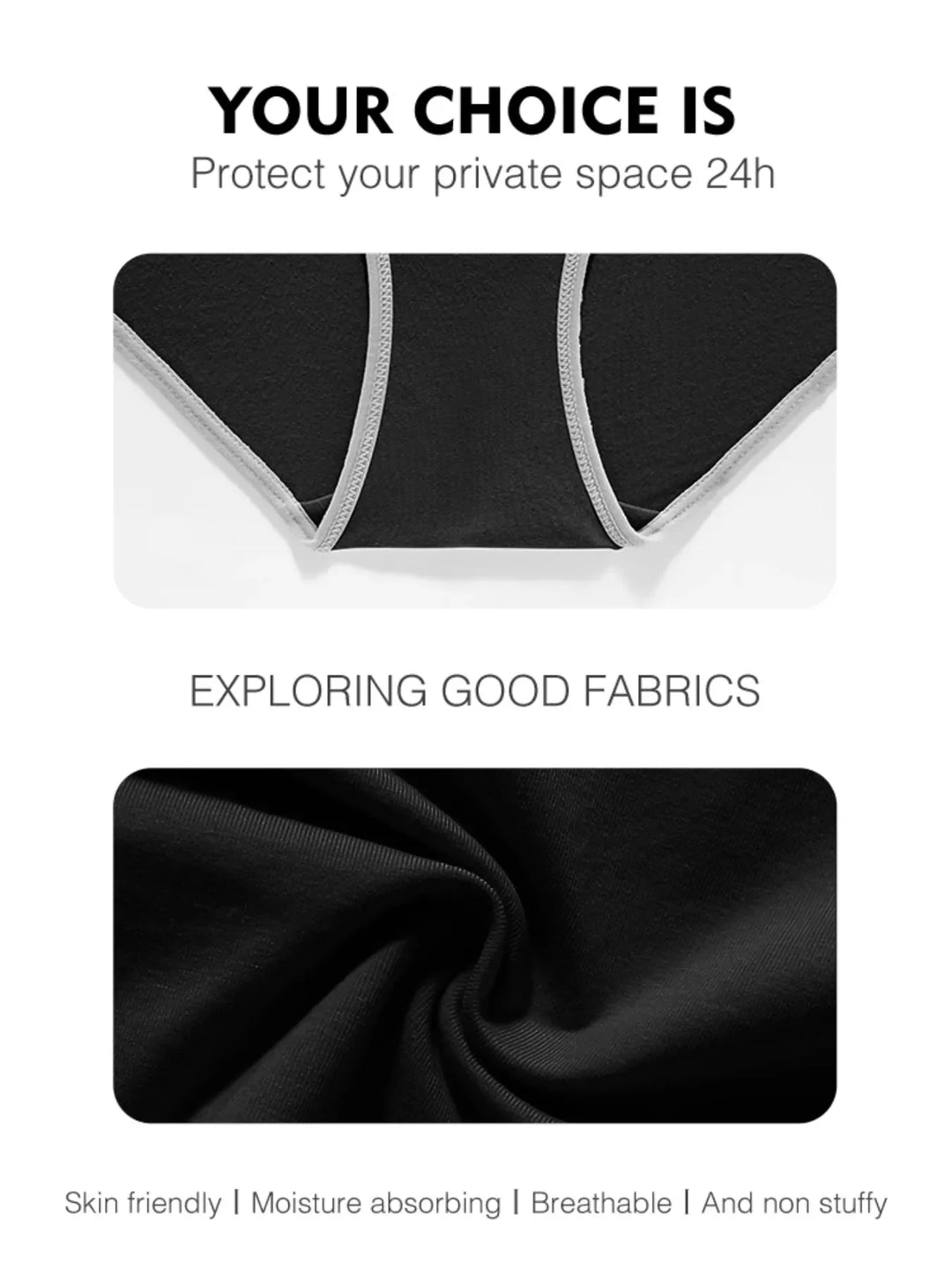 MARINE™ | Comfort Fit High-Waist Panty Set (5 pcs)