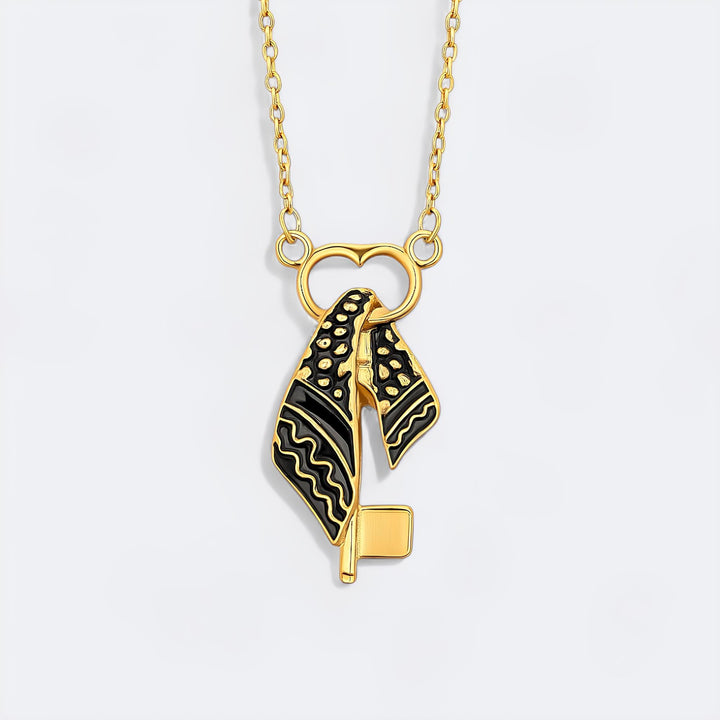 Keffiyeh Key Necklace