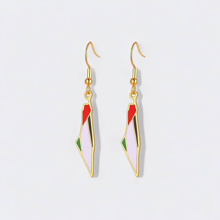 Palestine Map Earrings