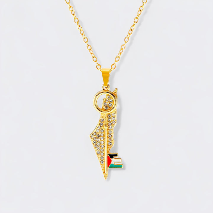 Palestine Key Necklace