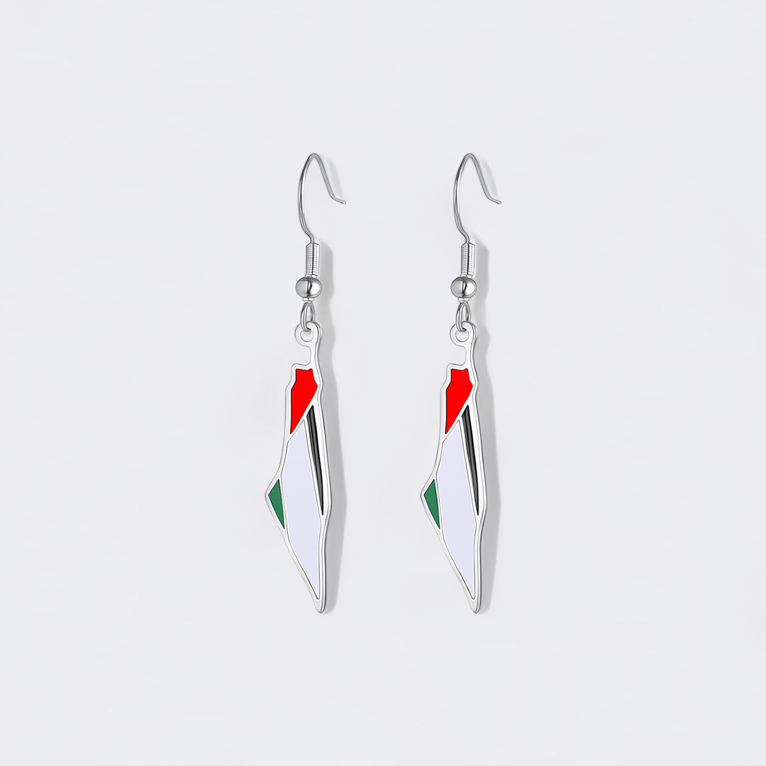 Palestine Map Earrings