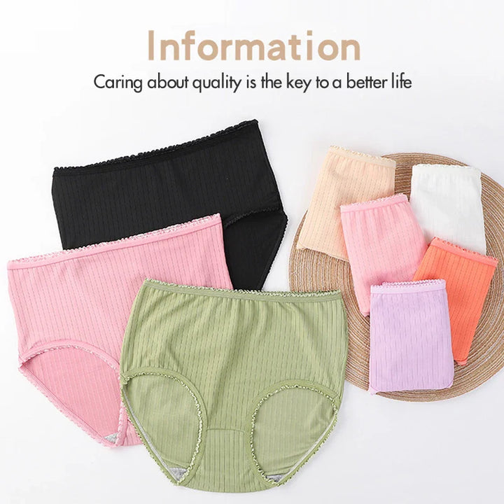 SOLÈNE™ | Set of 8 High-Waisted Panties