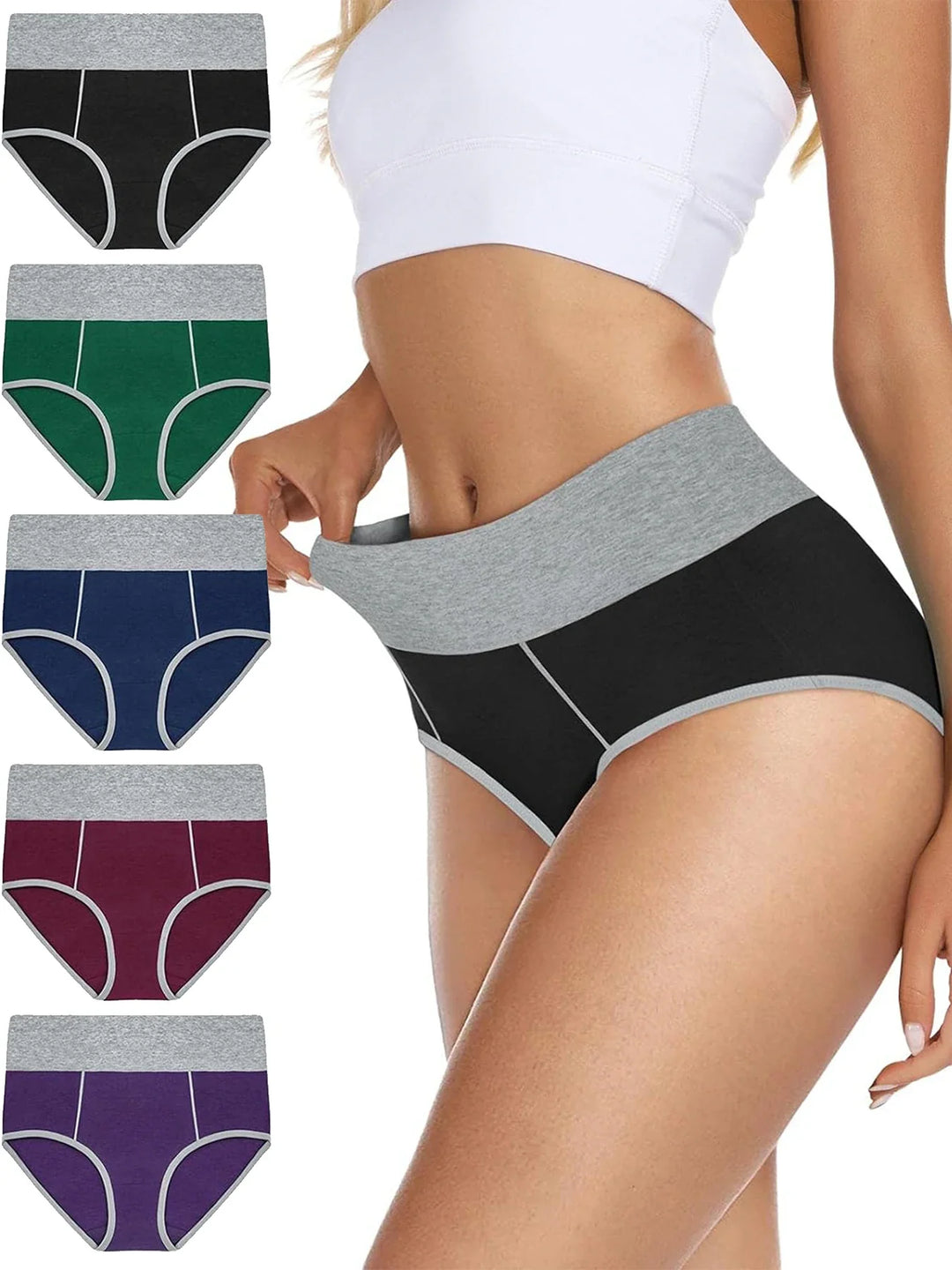 MARINE™ | Comfort Fit High-Waist Panty Set (5 pcs)