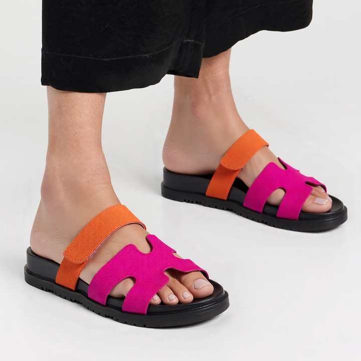 Sandaler Rom® – Orange / Rosa