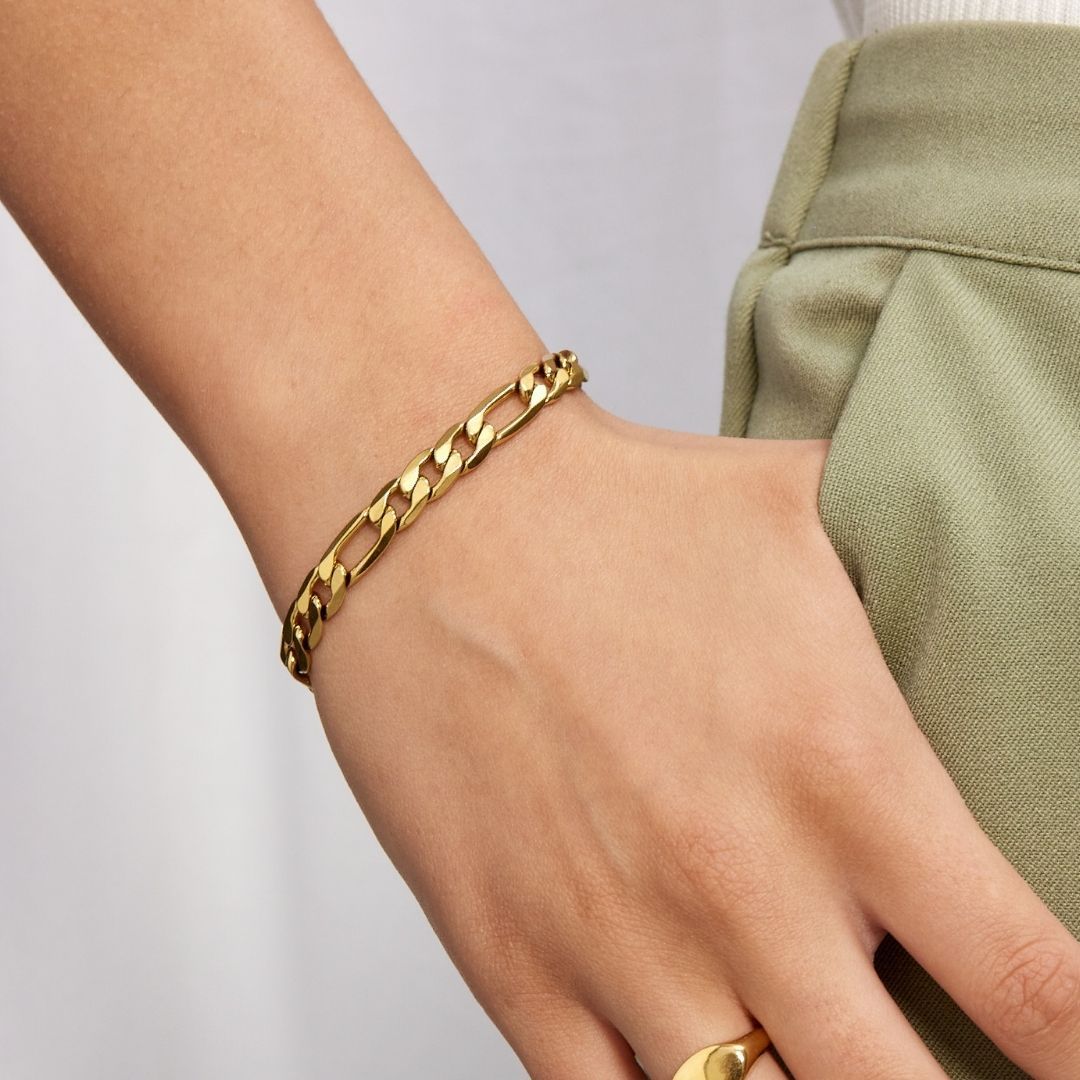 Gigi Armband – 18K Guldpläterad, 7 mm