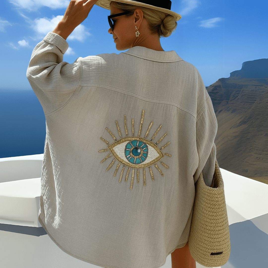 Ibiza-stil avslappnad blus