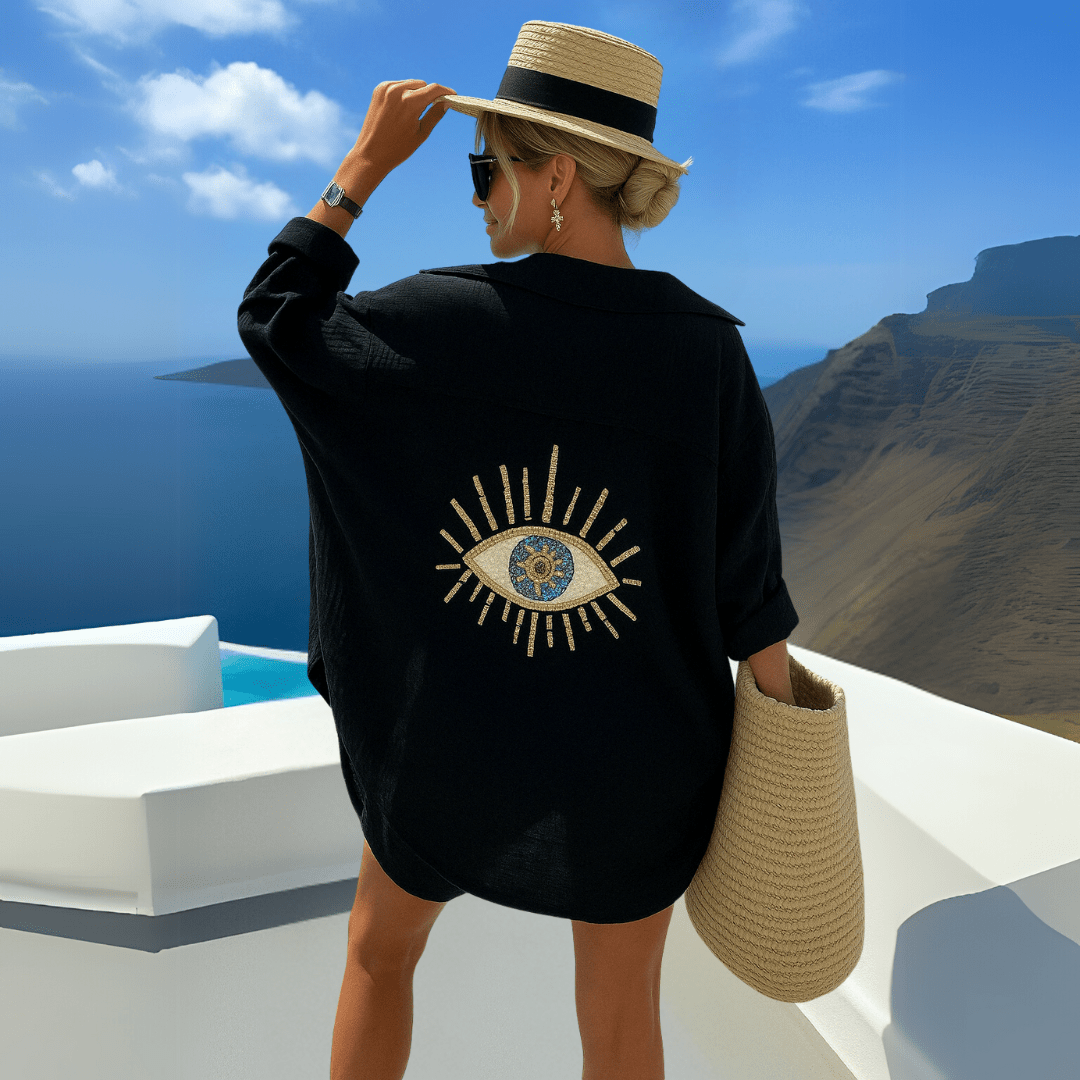 Ibiza-stil avslappnad blus