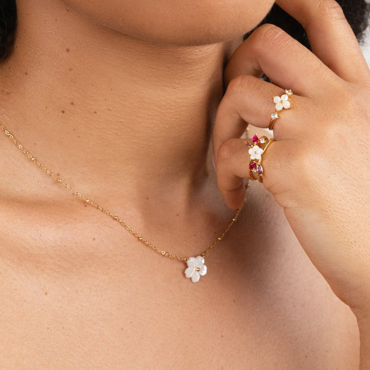 Storslagen Blomma Halsband